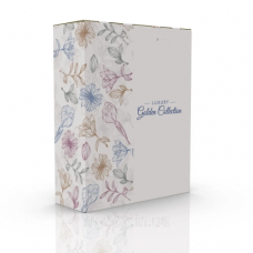 Подарункова коробка для рушників 2-ка Лілія з віконцем 280х100х345 мм